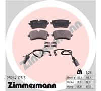 ZIMMERMANN Pastiglie freno 25214.175.3 per Audi A8 D4