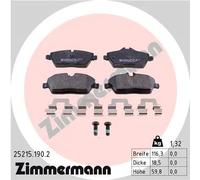 Pastiglie freno 25215.190.2 ZIMMERMANN per MERCEDES-BENZ CLASSE M GLS CLASSE GL