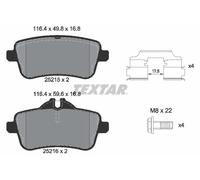 Pastiglie freno 2521505 TEXTAR per MERCEDES-BENZ GLE Coupe GLS L GLE