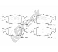 Set di pastiglie freno BRECK 25323 00 702 10, anteriore