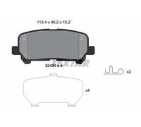 TEXTAR 2543401 Kit pastiglie freni