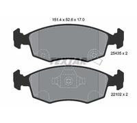 Pastiglie freno 2543501 TEXTAR per FIAT 500
