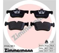 Pastiglie freno 25506.180.1 ZIMMERMANN per BMW 1 3 3 Touring 3 Gran Turismo