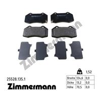 ZIMMERMANN 25528.135.1 Kit pastiglie freni