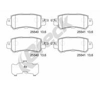 Pastiglie freno 25540 00 702 00 BRECK per MAZDA CX-5 CX-3