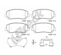 Pastiglie freno 25564 00 701 10 BRECK per JEEP CHEROKEE CHEROKEE VAN