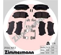 ZIMMERMANN Kit pastiglie freni