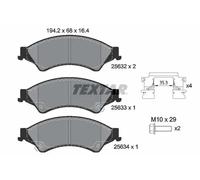 2563201 Kit pastiglie freno, Freno a disco anteriore (MARCA TEXTAR)..