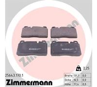 Pastiglie freno 25643.170.1 ZIMMERMANN per AUDI PORSCHE