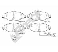 Pastiglie freno 25683 00 701 00 BRECK per VW AUDI SEAT SKODA CUPRA