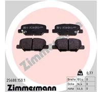 Pastiglie freno 25688.150.1 ZIMMERMANN per MITSUBISHI PEUGEOT CITROËN MAZDA