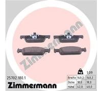 Pastiglie freno 25702.180.1 ZIMMERMANN per DACIA SMART RENAULT
