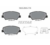 Set di pastiglie freno TEXTAR 2570801, anteriore