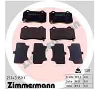 ZIMMERMANN 25743.150.1 Kit pastiglie freni