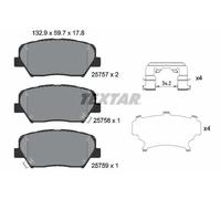 Set di pastiglie freno TEXTAR 2575701, fronte