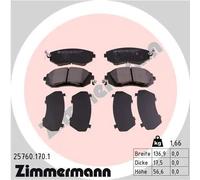Pastiglie freno 25760.170.1 ZIMMERMANN per SUBARU TOYOTA