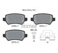 TEXTAR 2578001 Kit pastiglie freni