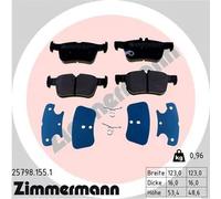 ZIMMERMANN 25798.155.1 Kit pastiglie freni