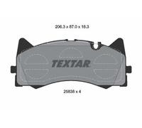 Set di pastiglie freno TEXTAR 2583801, anteriore