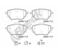 BRECK 25839 00 704 00 Kit pastiglie freni