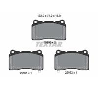 Textar Kit pastiglie freni 2585001, anteriore per freno a disco