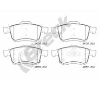 Pastiglie freno 25906 00 701 00 BRECK per FIAT 500L