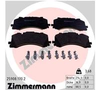Pastiglie freno 25908.170.2 ZIMMERMANN per AUDI VW
