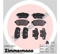 Pastiglie freno 25965.155.1 ZIMMERMANN per NISSAN RENAULT