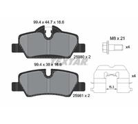 Set di pastiglie freno TEXTAR 2598001, posteriore