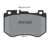 Set di pastiglie freno TEXTAR 2599701, fronte