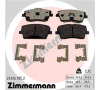 ZIMMERMANN Kit pastiglie freni 26126.185.2 Anteriore per VOLVO XC40 LYNK & CO