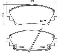 Textar Kit pastiglie freni 2617701 anteriore per Mazda 3 Hatchback