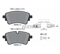 Textar Pastiglie freno 2626501 – Set posteriore per Audi, VW