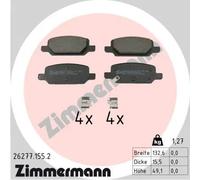 Pastiglie freno 26277.155.2 ZIMMERMANN per TESLA MODEL 3 MODEL Y