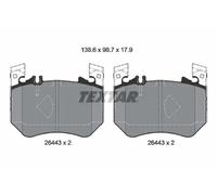 Textar Kit pastiglie freni 2644301 per Mercedes-Benz anteriore