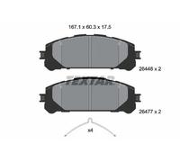 TEXTAR 2644801 Kit pastiglie freni