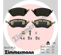 ZIMMERMANN 26451.195.2 Kit pastiglie freni