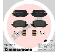 Kit pastiglie freno, Freno a disco Assale posteriore per HYUNDAI KIA SANTA CRUZ