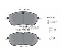 Textar Kit pastiglie freno 2651001 - freno a disco frontale per Jaguar Land Rover