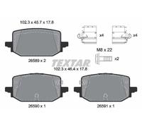 TEXTAR 2658901 Kit pastiglie freni