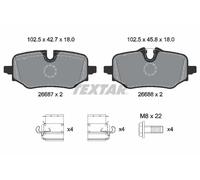 TEXTAR 2668701 Kit pastiglie freni