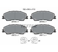 TEXTAR 2670801 Kit pastiglie freno, Freno a disco per ISUZU,MAZDA
