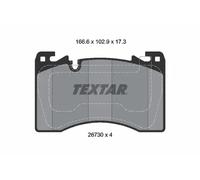 TEXTAR 2673001 Kit pastiglie freno, Freno a disco per LAND ROVER