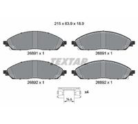 TEXTAR 2689101 Kit pastiglie freni