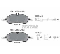 TEXTAR 2706701 Kit pastiglie freni