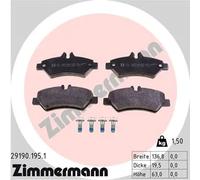 ZIMMERMANN 29190.195.1 Kit pastiglie freni