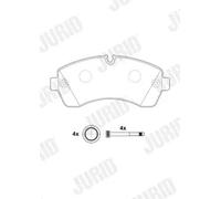JURID 2920009560 Kit pastiglie freni
