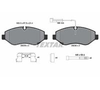 Textar 2922902 Kit Pastiglie Freno a Disco Frontale per Nissan Cabstar F24M F24W