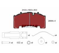 TEXTAR 2930801 Kit pastiglie freni
