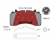 Pastiglie freno 2933601 TEXTAR per FIAT HYUNDAI TOYOTA OPEL RENAULT BMW DAIHATSU
